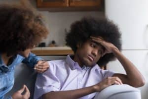 a parent attempts to get their child to recognize and identify that they are in a toxic relationship