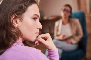 pensive adolescent in therapy learning how dialectical behavior therapy helps teens